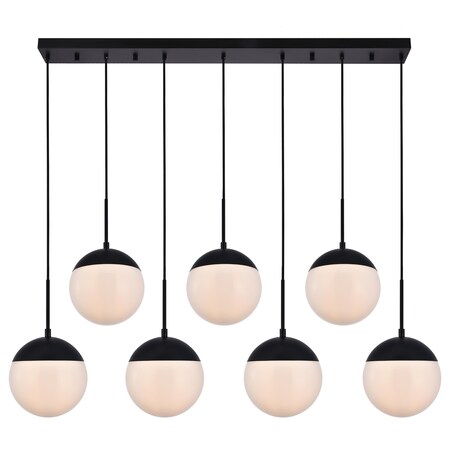 Living District Eclipse 8 Inch 7-Light Pendant LD6086BK